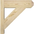 thumbnail image 3 of Ekena Millwork 6"W x 18"D x 18"H Traditional Rough Sawn Craftsman Outlooker, Douglas Fir, 3 of 4