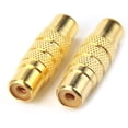 thumbnail image 5 of Professional Metal Rca Female To Female Coupler Adapter Gold Plated Rca A/V Joiner Gender Changer Video Audio Coupler Converter (2 Pack), 5 of 5