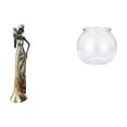 thumbnail image 1 of Figura de mujer africana,Estatua de dama tribal africana hecha a mano en una cafetería.,Figura de mujer hecha a mano con adorno de resina africana,Acuario de escritorio,Pecera pequeña, 1 of 8