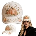 thumbnail image 6 of 3D Halloween Baseball Cap, Washed Adjustable Dad Hat, Unisex Cotton Halloween Hat for Women Men Fall Wearing Gift, 6 of 6