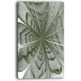 thumbnail image 2 of Fleur Fractale Vert Clair Symmétrique - Impression sur Toile Florale, 2 of 3