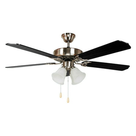 

AA Warehousing Harli 52 in. Indoor Ceiling Fan with Light - Brushed Nickel 5 Reverse Airflow