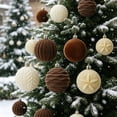 thumbnail image 3 of Christmas Ornaments Balls Flocked Christmas Tree 15PCS Plastic Balls Xmas Hanging Ornaments Decoration, 3 of 7