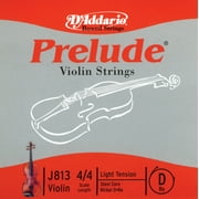 D'Addario Prelude Violin Single D String, 4/4 Scale, Light Tension