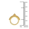 thumbnail image 4 of Anygolds 14K Real Solid Gold Beaded Hoop Earring, Cartilage Daith Helix Tragus Conch Septum Nose Body Hoop Ear Clicker Ring Piercing Jewelry 18 Gauge - MBJ3698Y Yellow Gold, 4 of 4