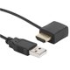 thumbnail image 5 of 2PCS USB 2.0 Adaptador de cable de cargador macho HDMI macho a hembra 50 cm con cable de alimentación auxiliar, 5 of 8