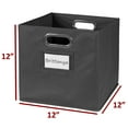thumbnail image 3 of Niche Cubo Storage Organizer Open Bookshelf Set- 6 Cubes 3 Canvas Bins- White Wood Grain/Grey, 3 of 6
