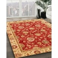 thumbnail image 3 of Ahgly Tapis Rectangulaire Abstrait Orange Lavable en Machine, 2 Pieds x 5 Pieds, 3 of 7