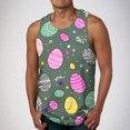 thumbnail image 1 of Camiseta sin mangas de cuello redondo para hombre, ropa de ocio, fitness, para el hogar, pijama, camiseta con estampado a color, blusa deportiva de poliéster para hombre, 1 of 5