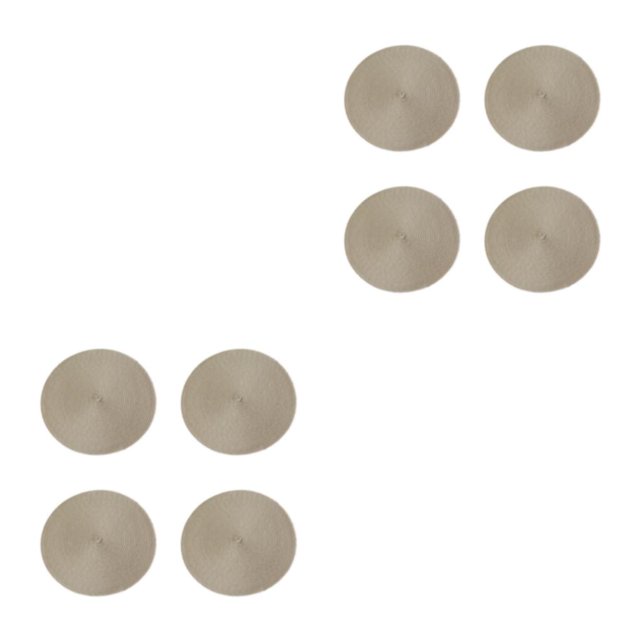 Maytalsory Sets de Table Durables 4pieces pour Table de Dîner Entretien Facile et Résistant au Chauffage beige 2Set