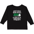 thumbnail image 3 of Inktastic Just a Boy Who Loves Garbage Trucks Boys Long Sleeve Toddler T-Shirt, 3 of 5