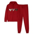 thumbnail image 2 of Wancir Womens 2 Piece Outfits Sweatsuits Sets Long Sleeve Sweatshirts with Cargo Sweatpants, 2 of 7