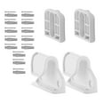 thumbnail image 2 of Lipstore Baby Gate Replacement Easy to Install Mounting Kit Pet Dog Bracket Accessory White, 2 of 8