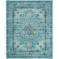 thumbnail image 3 of SAFAVIEH Evoke Teale Traditional Bordered Runner Rug, Light Blue, 2'2" x 15', 3 of 9
