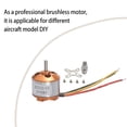 thumbnail image 3 of Eigraketly Motor sin escobillas A2212 1000KV, componente modificado eficiente, motores de avión RC, modificación de componentes de modelo de Herramientas manuales, 3 of 6