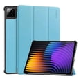 thumbnail image 1 of For Xiaomi Pad 7 Pro/Xiaomi Pad 7 Trifold Stand Cover PU Leather+PC Tablet Case-GreyLight BlueMulticolor, 1 of 5
