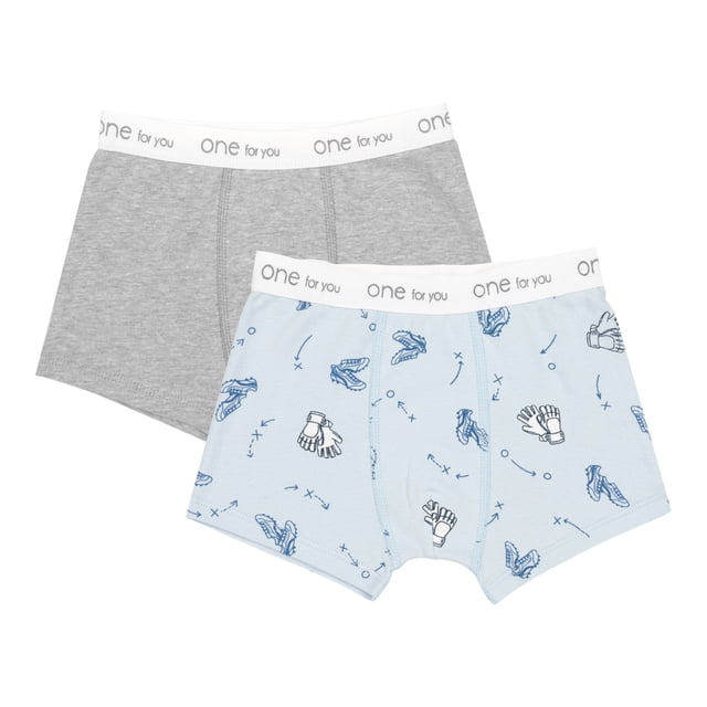 Bóxer Baby Creysi para Niño, Diseño Liso Azul Talla 12 años, 2 Piezas