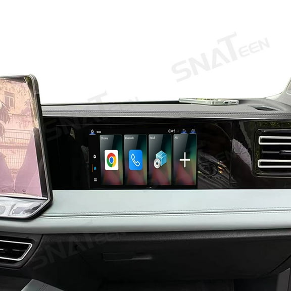12.3 inch Carplay Screen/Radio/Multimedia Player for Volkswagen Tiguan L 2024 Universal Car Navigation/GPS Upgrade Headunit Android Display HD Passenger Entertainment Screen Replace Accessories