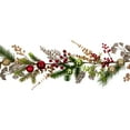thumbnail image 4 of Ball Ornaments Glittered Artificial Christmas Garland - 5' x 10" - Unlit, 4 of 8