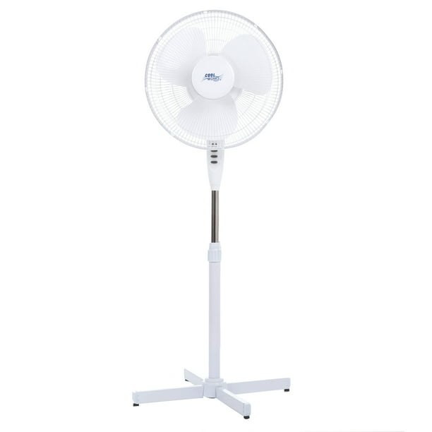 Cool Works 16" Pedestal 3Speed Fan, Model F0645, White