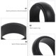 thumbnail image 5 of 4 protectores de silicona flexibles para anillos deportivos, para exteriores (negro), 5 of 5