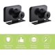 thumbnail image 3 of 2 Pack Glass Door Latches Zinc Alloy Glass Cupboard Door Locks With Key Double Open Latch For 3-7mm, 3 of 5