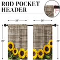 thumbnail image 3 of CUITING Black Grey Kitchen Curtains 63 Inch Length Geometric Window Curtains Over Sink Set of 2  Gray White Curtain for Bedroom Living Room  Modern Abstract Kitchen Decor 42x63 Inch, 3 of 6