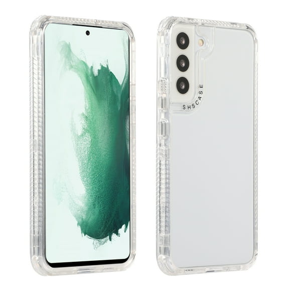 SaniMore for Samsung Galaxy S22 Plus 6.6" 2022 Csae, Crystal Solid Color Rugged Backplane for Women Girls Shockproof TPU Bumper Drop-proof Slim Lightweight Case for Galaxy S22 Plus 6.6 Inch, Clear