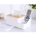 thumbnail image 1 of SHOWERORO Bamboo Tissue Box Cover Rectangular for 1Pack, 1 of 8