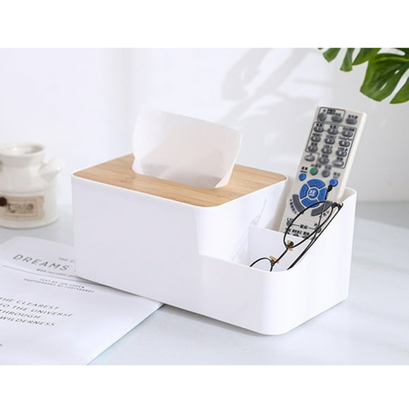 SHOWERORO Bamboo Tissue Box Cover Rectangular for 1Pack