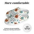 thumbnail image 6 of Rateoe Various Turtle Print Women's Men's Cotton Knit Slippers Lightweight Memory Foam Indoor House Shoes with Anti-Skid Sole-44/45, 6 of 7