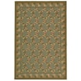 thumbnail image 4 of Diamond Pattern Floral Rug in Olive & Teal (5 ft. 6 in. x 8 ft. 6 in.), 4 of 4