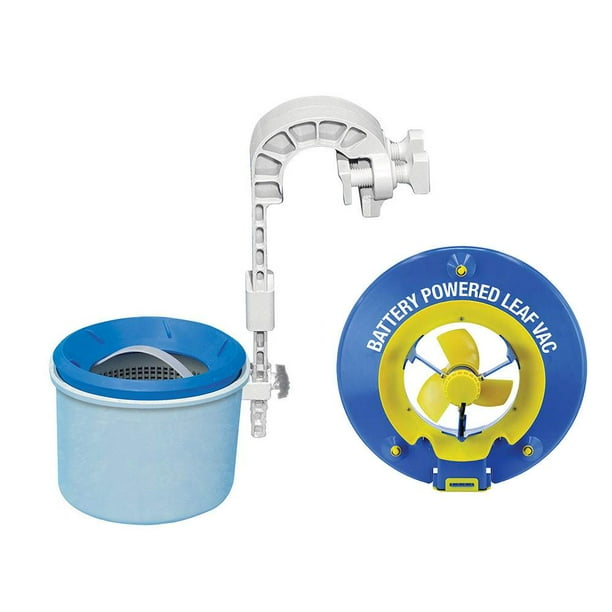 Pool Blaster Battery Powered Leaf Vacuum and Intex Wall Mount Automatic Skimmer