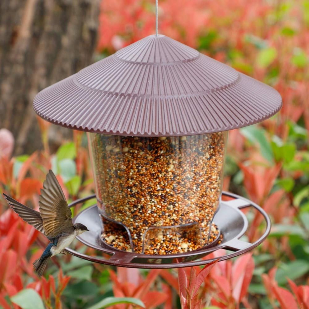 Panorama Bird Feeder, Hanging Wild Bird Feeder with Round Shaped