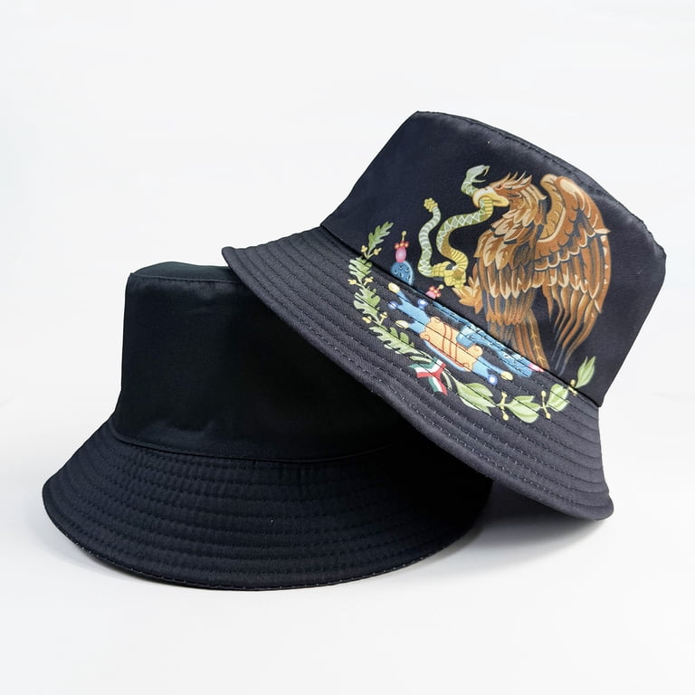 Mexico Flag Bucket Hat, Double-Sided Reversible Design  display picture 1