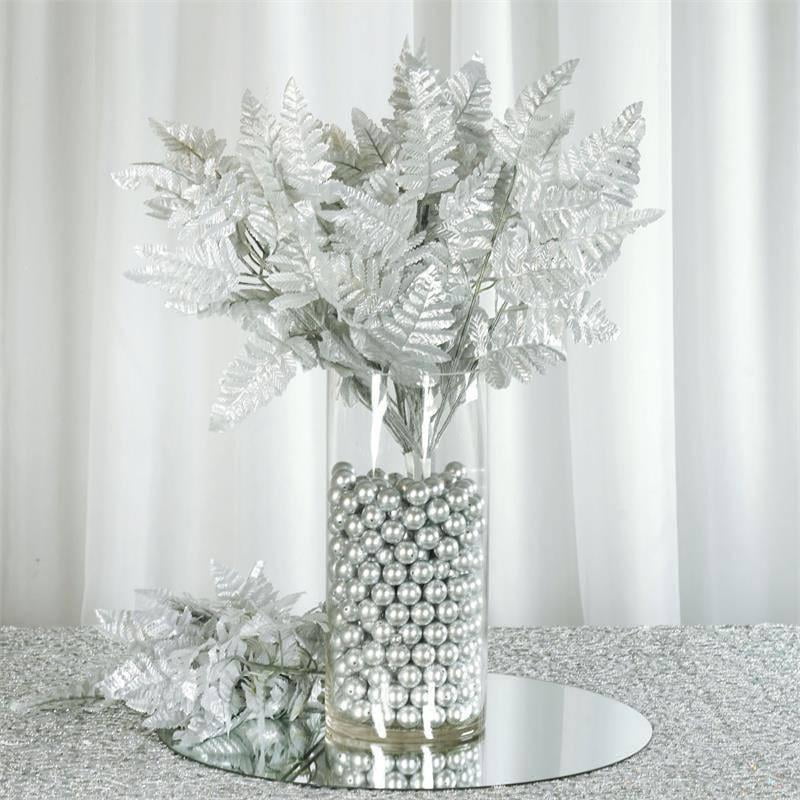 Efavormart 72 Branches Leather Fern Greenery 3 Colors For Diy