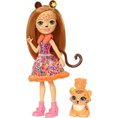 Enchantimals Cherish Cheetah Doll & Quick-Quick Cheetah Friend (Best Friends Forever Dolls)