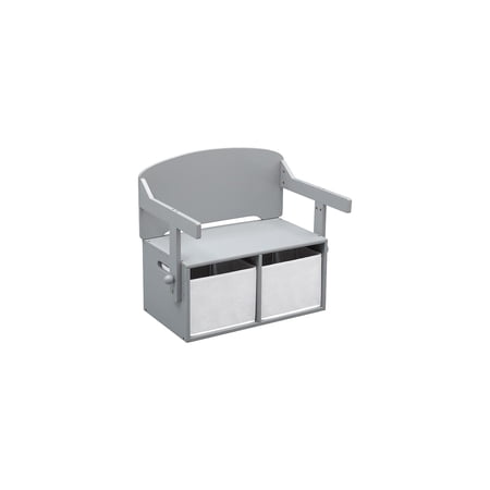 Delta Children MySize Engineered Wood Bench Gray (TB83260GN-026)