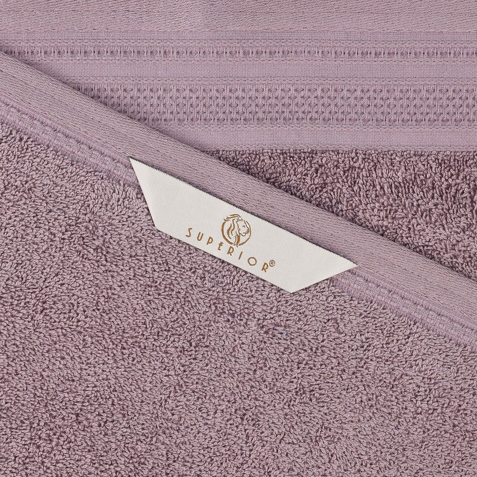 Superior Honeycomb Cotton Medium Weight Hand Towels, Set of 6, Sea Fog