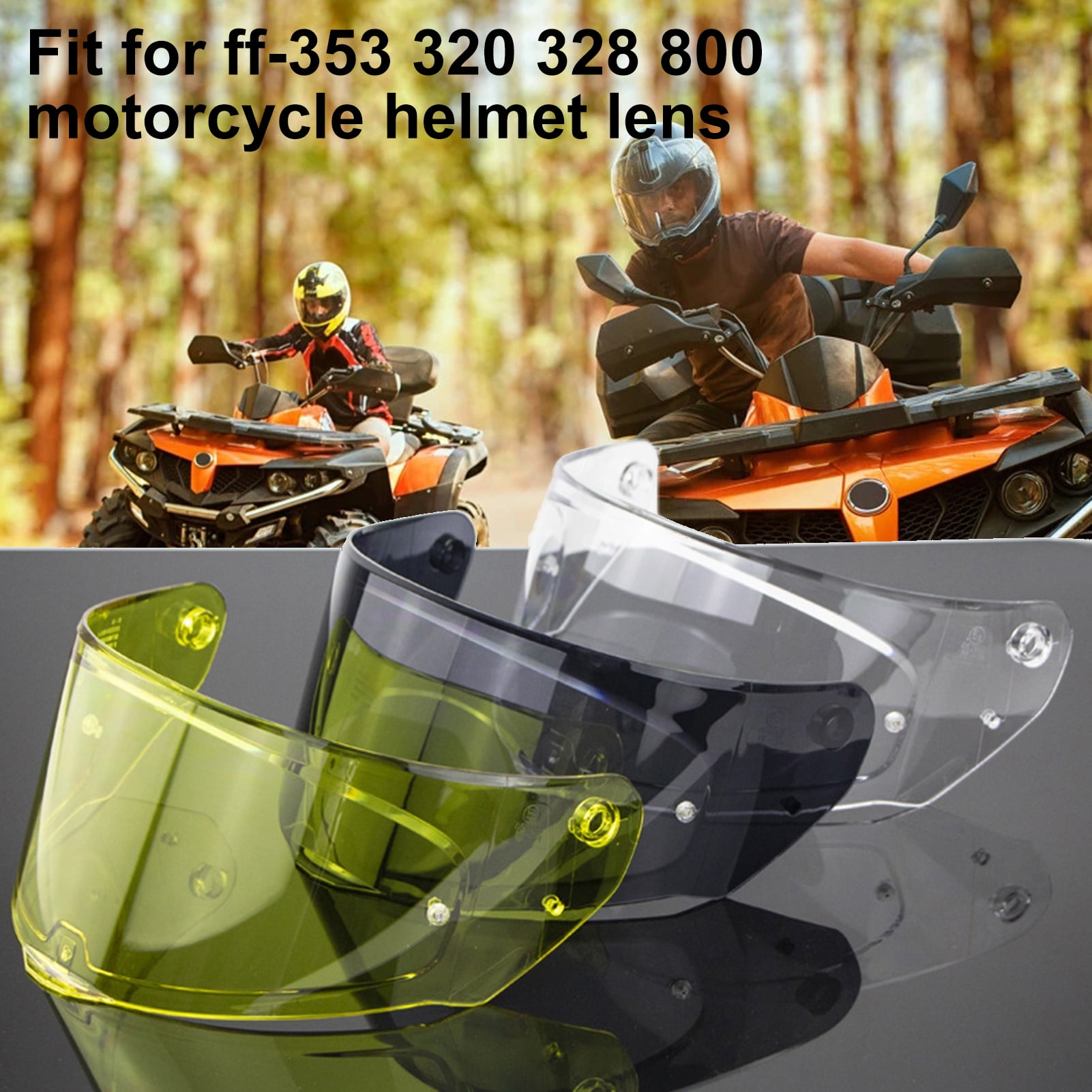 Farfi Helmet Lens Antiultraviolet Sun Protection Full Face Waterproof