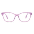 thumbnail image 3 of OPULIZE KAT Reading Glasses - Cat-Eye Frame - Matte Purple - Men & Women - Spring Hinges - R59-5 - +2.50, 3 of 7