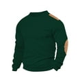 thumbnail image 3 of Colorblock Sweatshirts for Men Long Sleeve Round Neck Pullover Casual T-shirt Workwear Regular Fit Sweater Oversized Sweatshirts Soft Classic Tops Comfortable Loungewear, 3 of 7