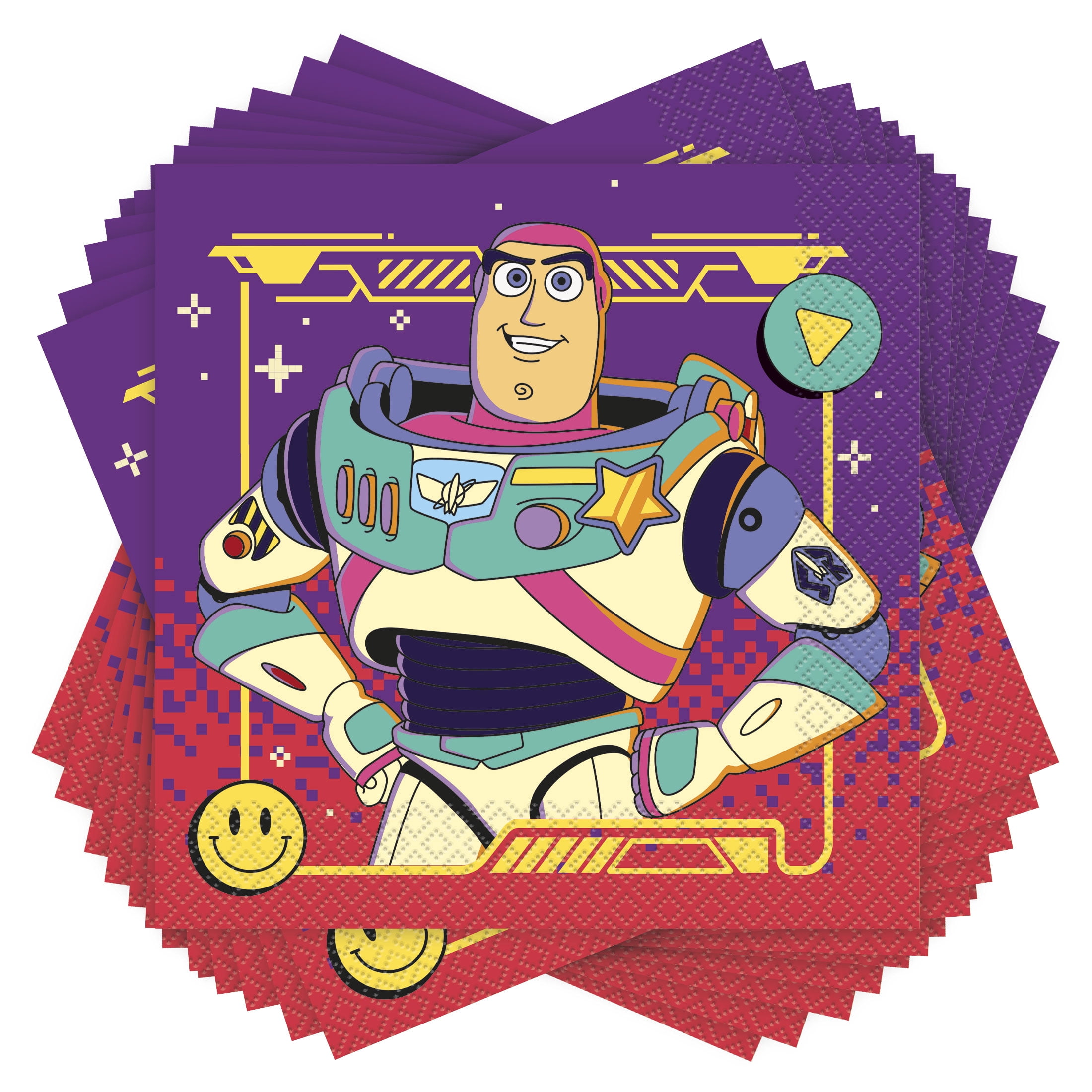 Toy Story 16 Count 6.5IN x 6.5IN Multicolor Lunch Napkins