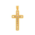 thumbnail image 2 of Dije Cristo Liso 2.1 cm Oro Sólido 14k Bautizo Primera Comunión, 2 of 3
