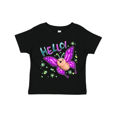 

Inktastic Cute Butterfly Says Hello Gift Toddler Boy or Toddler Girl T-Shirt