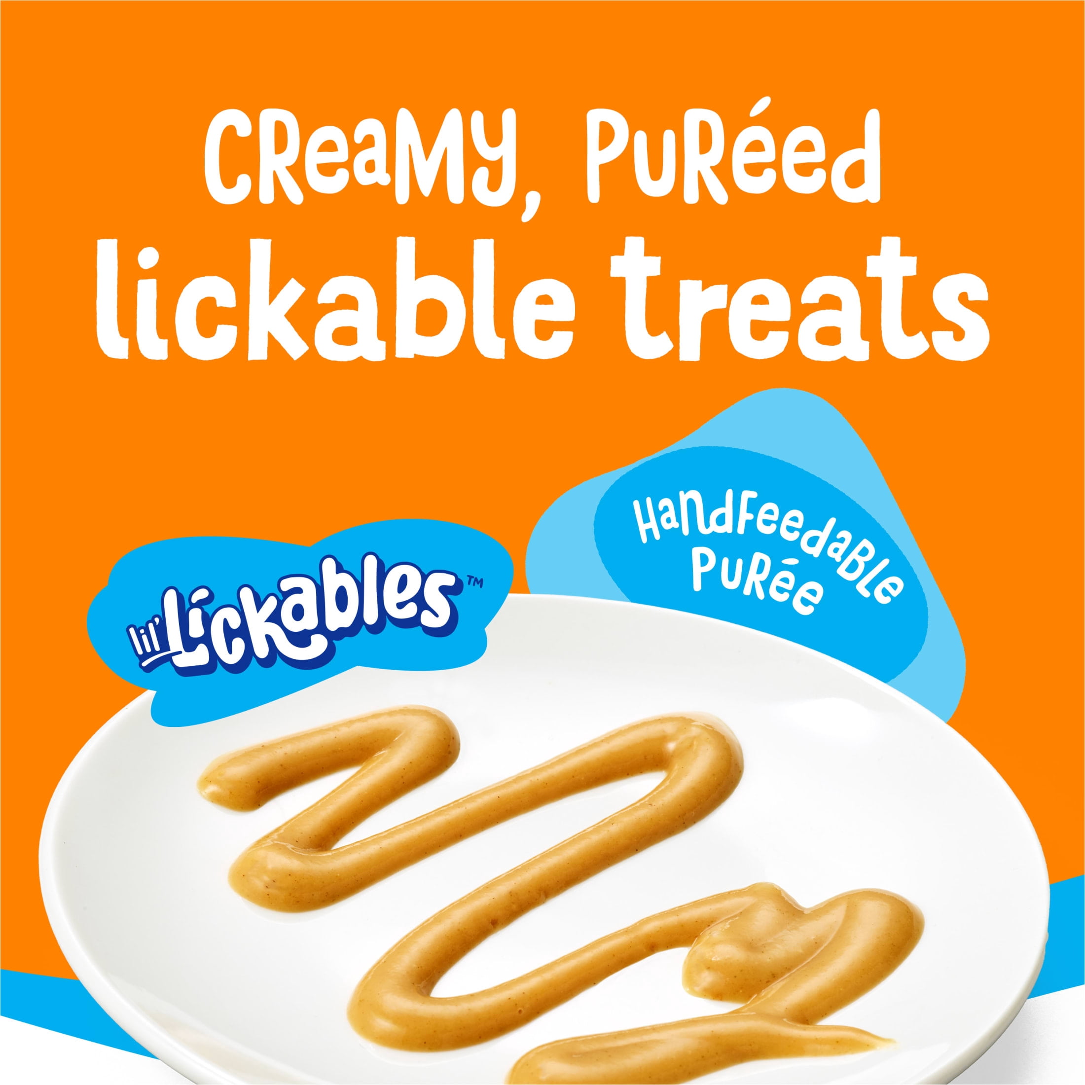 Purina Friskies Lil’ Lickables Tuna, Chicken, & Whitefish Flavor Variety Pack Lickable Cat Treats, 0.5 oz Sachets (40 Pack)