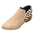 thumbnail image 1 of NECHOLOGY Botas Mujer Adulto Femenino Zapatos Botines mujer Nuevas botas Tacón grueso Punta estrecha Cremallera lateral Zapatos de mujer Botines Otoño e invierno (Khaki, 8.5), 1 of 7