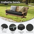 thumbnail image 5 of Snubbull Outdoor Bench Cushion 42 X 18 X 3.5 Inch Waterproof Patio Furniture Cushions, Non-Slip Bench Pad Cushion for Backyard Garden Swing Porch Sofa, Black, 5 of 7