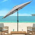 thumbnail image 2 of Vineego 9 FT Market Patio Umbrella Outdoor Straight Umbrella with Tilt Adjustable,Gray, 2 of 8