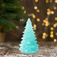 thumbnail image 2 of Holiday Crystal Christmas Tree Figurine - 2.32 Inch Glass Xmas Tree Decor for Tabletop, Fireplace Mantel, Centerpiece with Gift Box（Blue）, 2 of 6